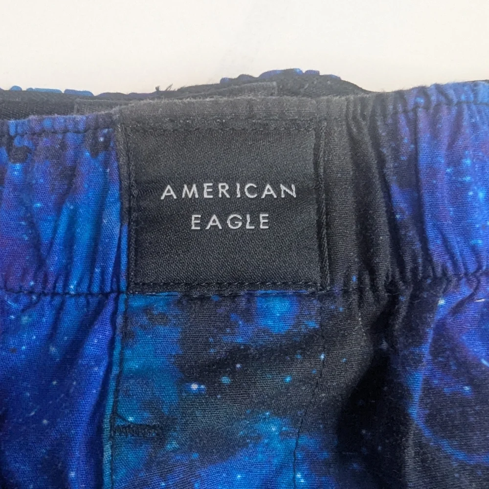 AMERICAN EAGLE Stretch Boxers Size XL (40-42) Blue Space Galaxy